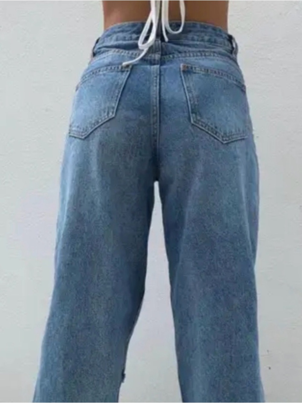 I.AM.GIA Size XS Distressed Boyfriend Jeans - Medium Wash